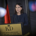Annalena Baerbock (Buendnis 90/Die Gruenen), Bundesaussenministerin, aufgenommen im Rahmen ihres Besuchs in Israel. Hier